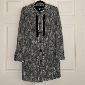 NWOT Karl Lagerfeld Tweed Coat